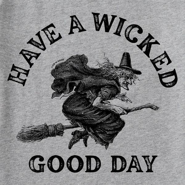 Life Is Good Women's Antique Wicked Good Day Witch Short Sleeve Crusher Tee