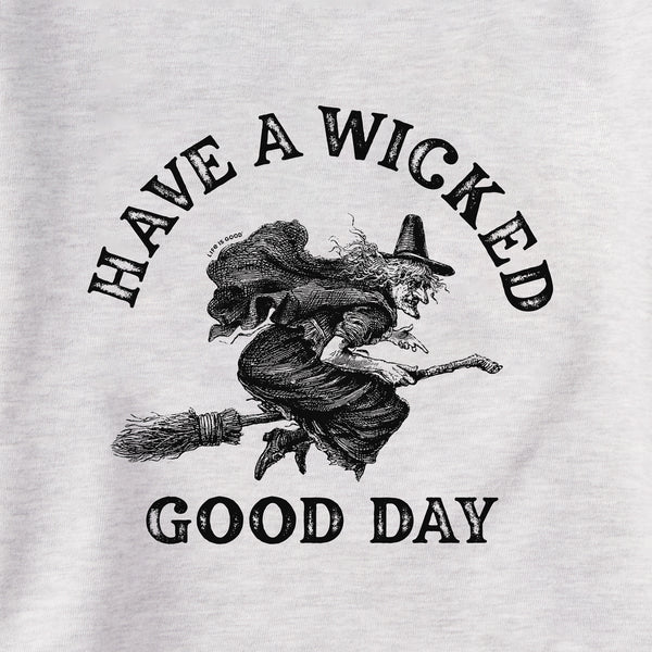 Life Is Good Women's Antique Wicked Good Day Witch Simply True Fleece Crew
