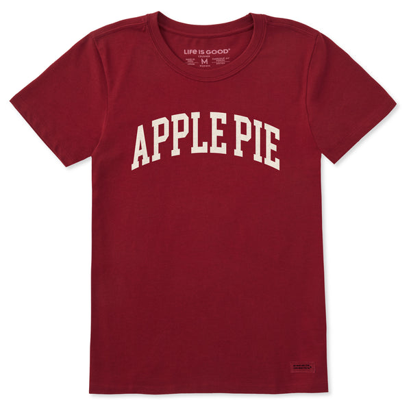 life is good Women's Apple Pie Athletic Arch Short Sleeve Crusher Tee