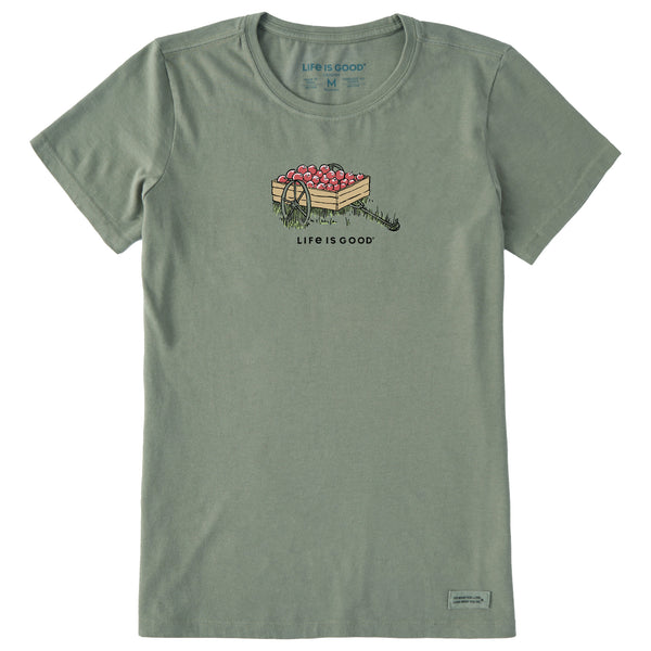life is good Women's Apple Wagon Short Sleeve Crusher Tee
