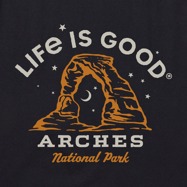 Life Is Good Women's Arches National Park Hand Drawn Short Sleeve Crusher Tee
