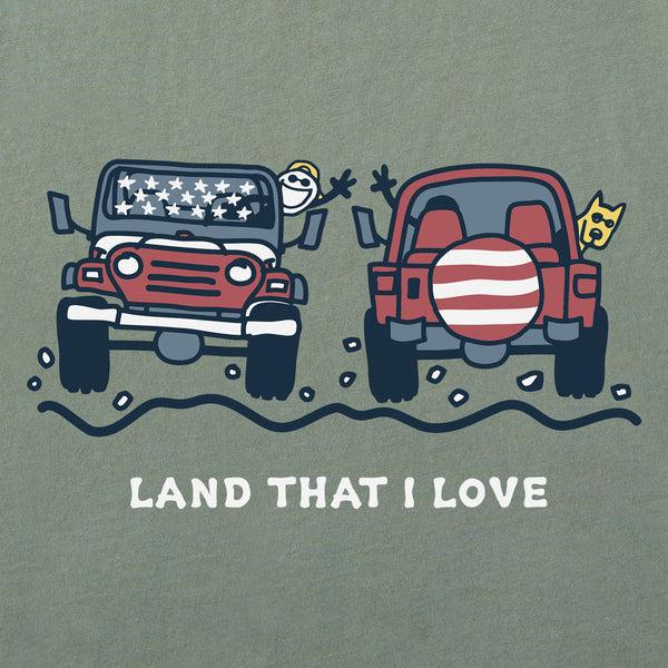 Life Is Good Women's ATV's Land That I Love Short Sleeve Crusher Tee