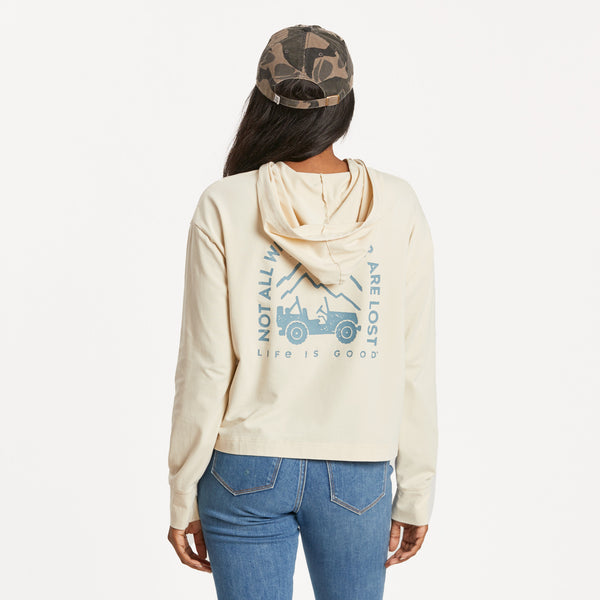 life is good Women's ATV Wander Crusher-FLEX Boxy Hoodie