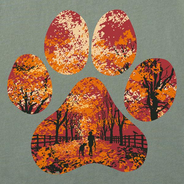 Life Is Good Women's Autumn Dog Walk Long Sleeve Crusher Tee