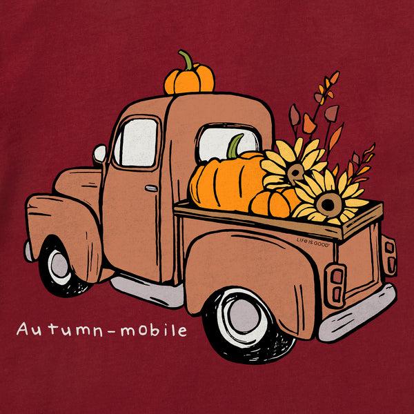 Life Is Good Women's Autumn-mobile Short Sleeve Crusher Tee