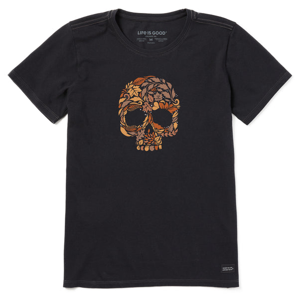 life is good Women's Autumn Skull Short Sleeve Crusher Tee