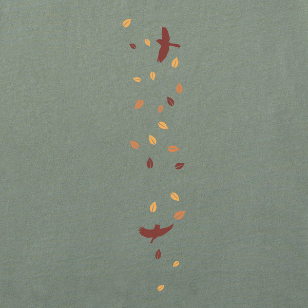 Life Is Good Women's Autumn Tree Leaves Long Sleeve Crusher Tee