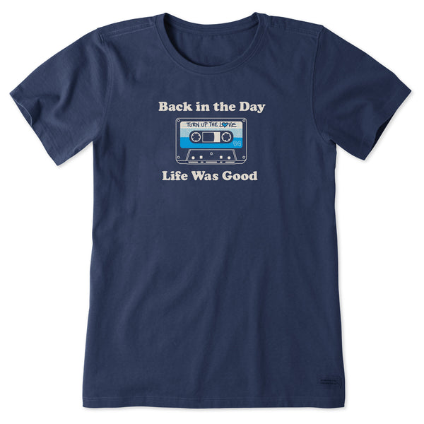 Life Is Good Women's Back In The Day Cassette Short Sleeve Tee