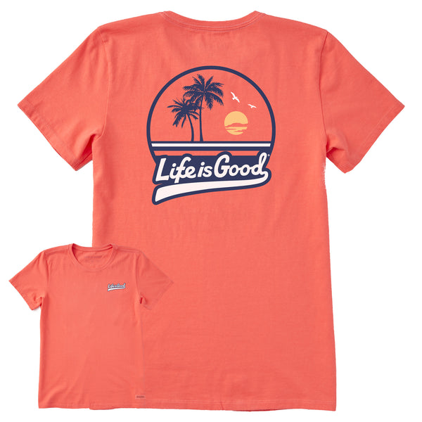 life is good Women's Ballyard Beach Short Sleeve Crusher Tee