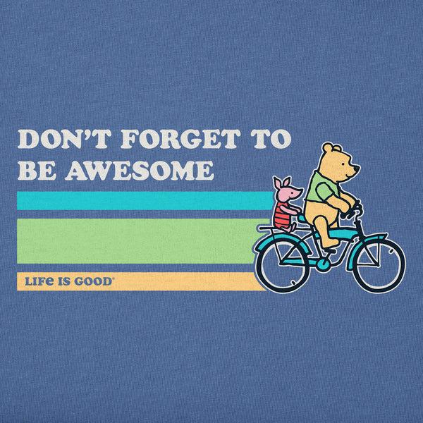 Life Is Good Women's Be Awesome Winnie U0026 P Bike Short Sleeve Tee