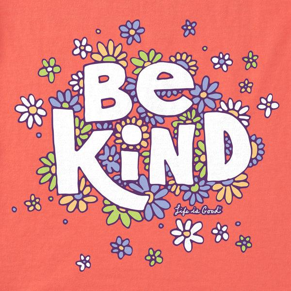 Life Is Good Women's Be Kind Flower Lines Crusher Tank