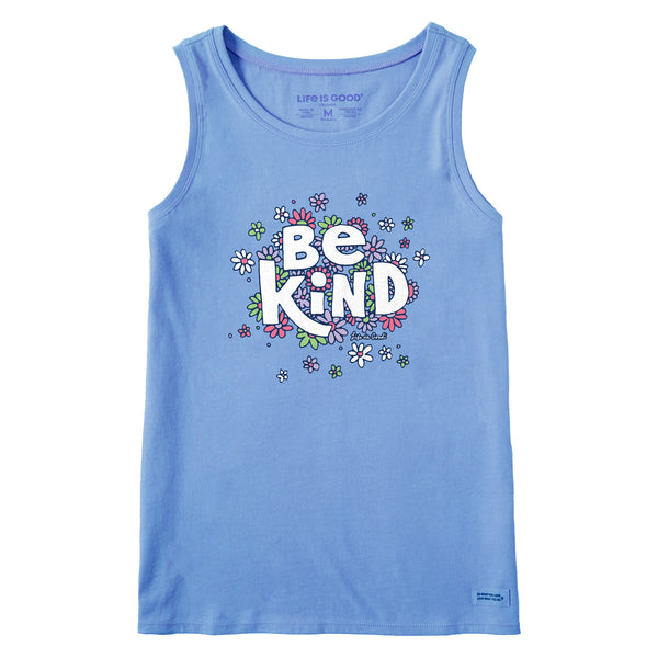 Life Is Good Women's Be Kind Flower Lines Crusher Tank