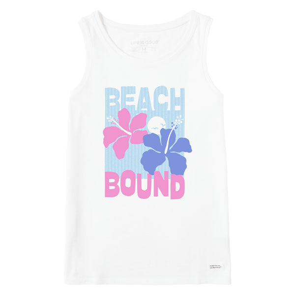 life is good Women's Beach Bound Two Hibiscus Crusher Tank