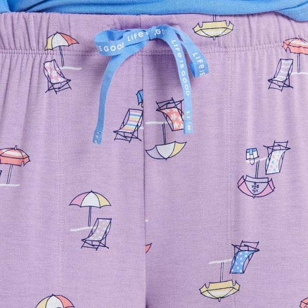 Life Is Good Women's Beach Life Pattern Lightweight Sleep Pant