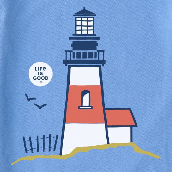 Life Is Good Women's Beach Lighthouse Short Sleeve Tee