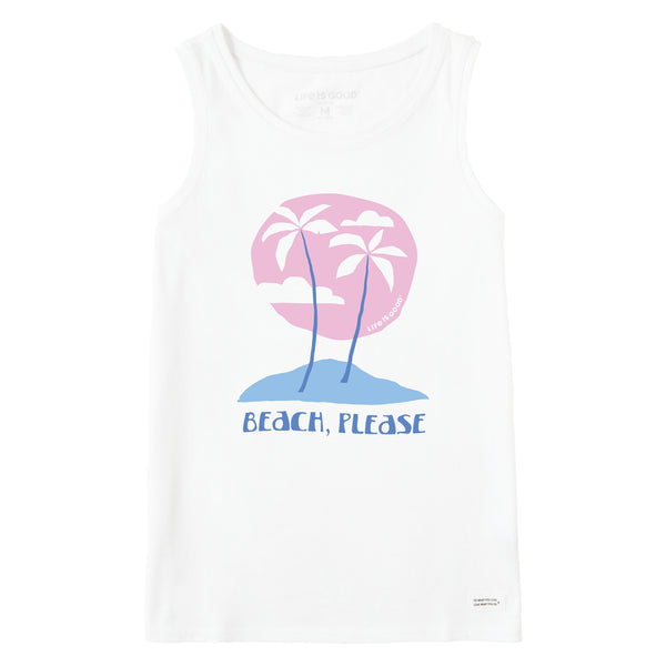 life is good Women's Beach Please Palms Crusher Tank