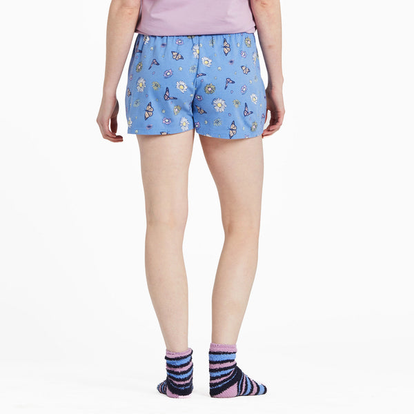 Life Is Good Women's Beauty Is All Directions Pattern Snuggle Up Sleep Short