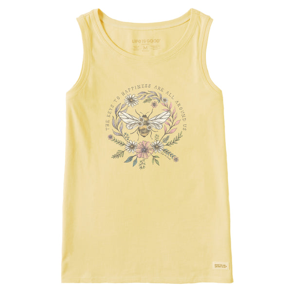 Life Is Good Women's Bee Happiness All Around Crusher Tank