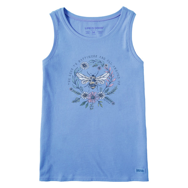 life is good Women's Bee Happiness All Around Crusher Tank