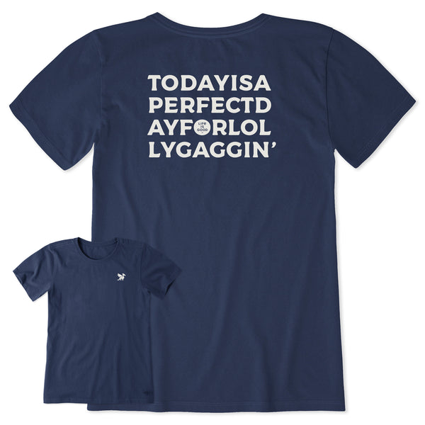 life is good Women's Bert's Lolligaggin' Short Sleeve Crusher Tee