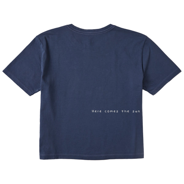 Life Is Good Women's Bert's Smile Sun Short Sleeve Crusher Boxy Tee