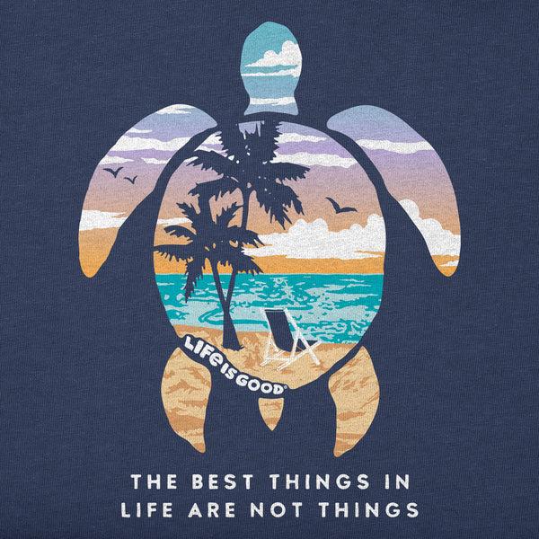 Life Is Good Women's Best Things Sea Turtle Beach Crusher Tank