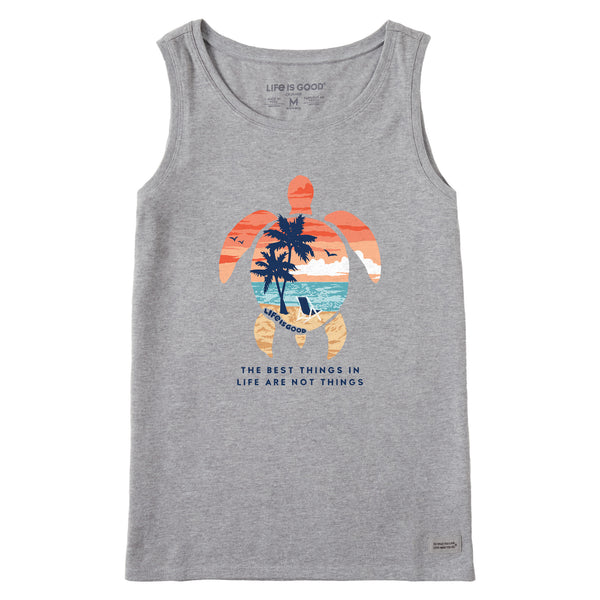 life is good Women's Best Things Sea Turtle Beach Crusher Tank