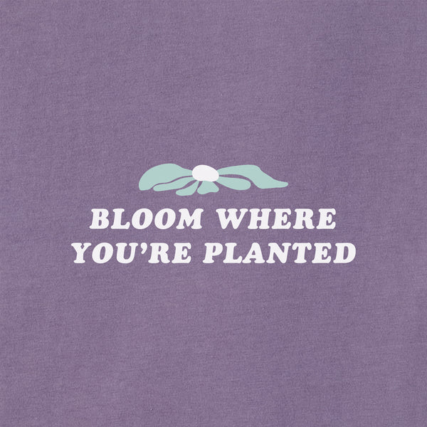 Life Is Good Women's Bloom Where You're Planted Flower Long Sleeve Crusher Boxy Tee