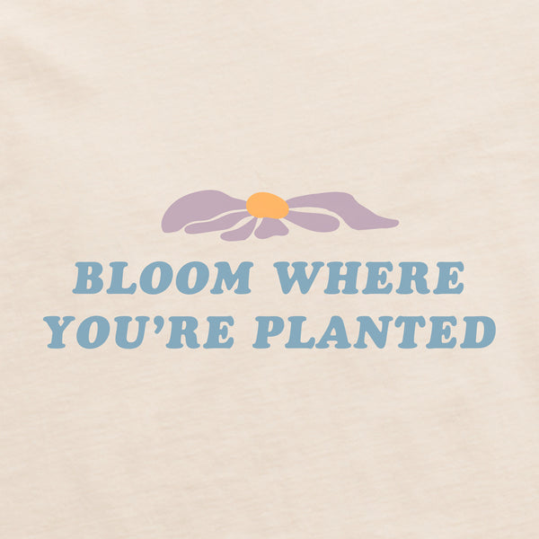 Life Is Good Women's Bloom Where You're Planted Flower Long Sleeve Crusher Tee