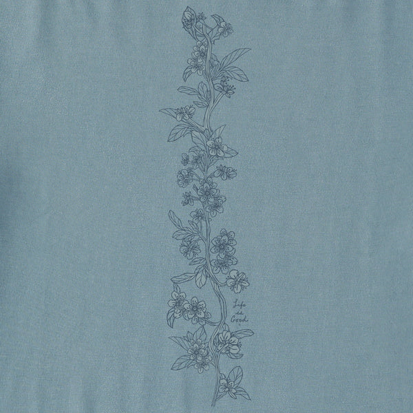 Life Is Good Women's Blossom Branches Long Sleeve Crusher-LITE Vee