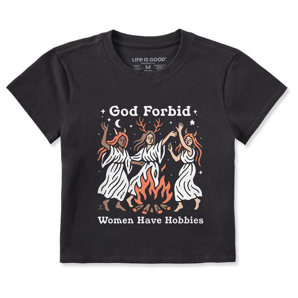 life is good Women's Bonfire Hobbies Crusher-LITE Shrunken Tee