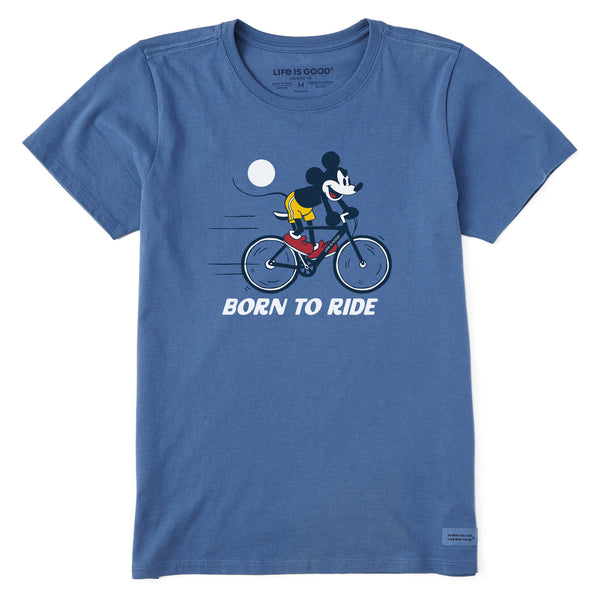life is good Women's Born to Ride Willie Short Sleeve Crusher Tee