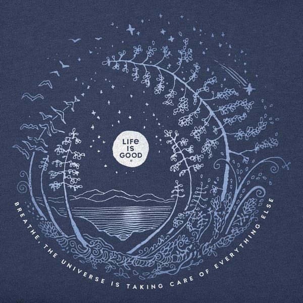 Life Is Good Women's Breathe Moon Evergreen Fern Crusher Tank