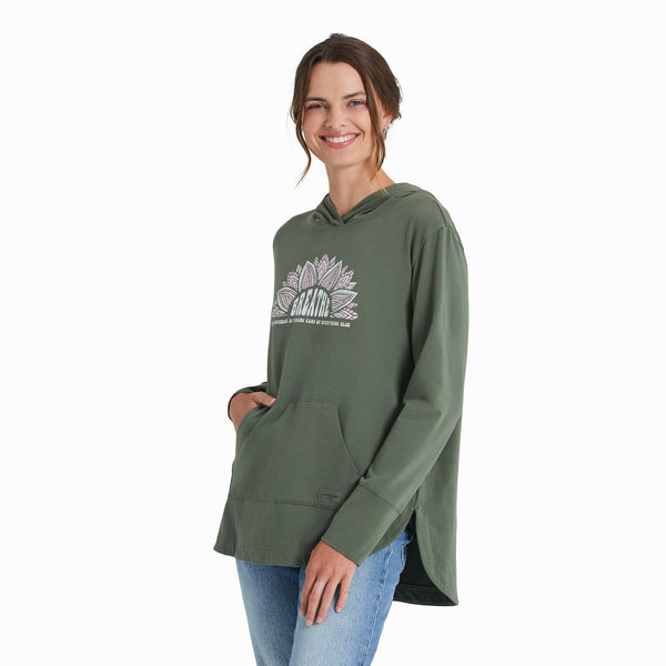 life is good Women's Breathe Sun Crusher-FLEX Hoodie Tunic