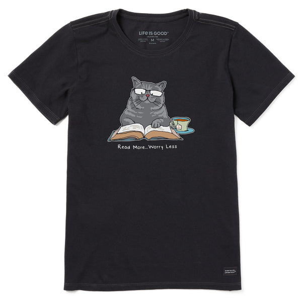 Life Is Good Women's British Shorthair Tabby Read More Short Sleeve Tee