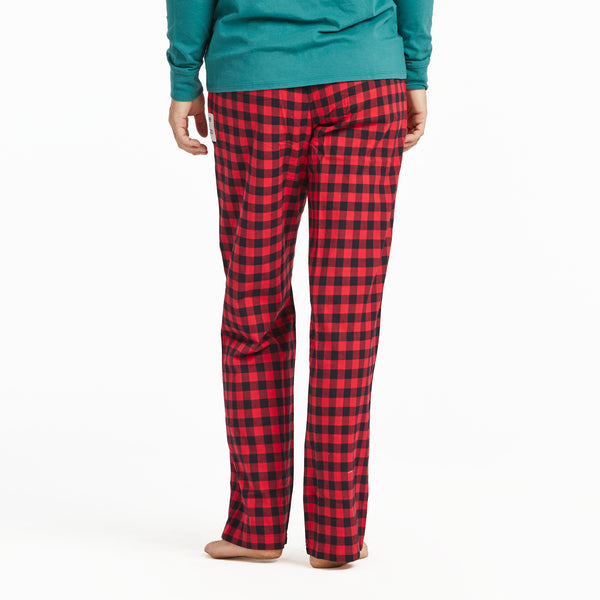 Life Is Good Women's Buffalo Check Pattern Classic Sleep Pant