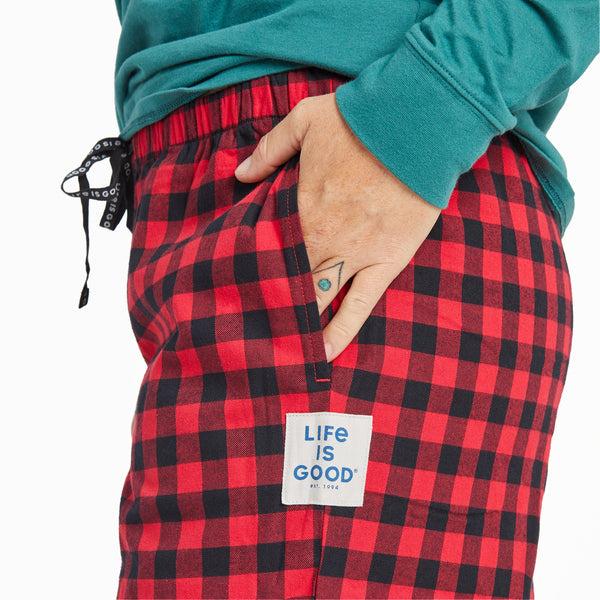 Life Is Good Women's Buffalo Check Pattern Classic Sleep Pant