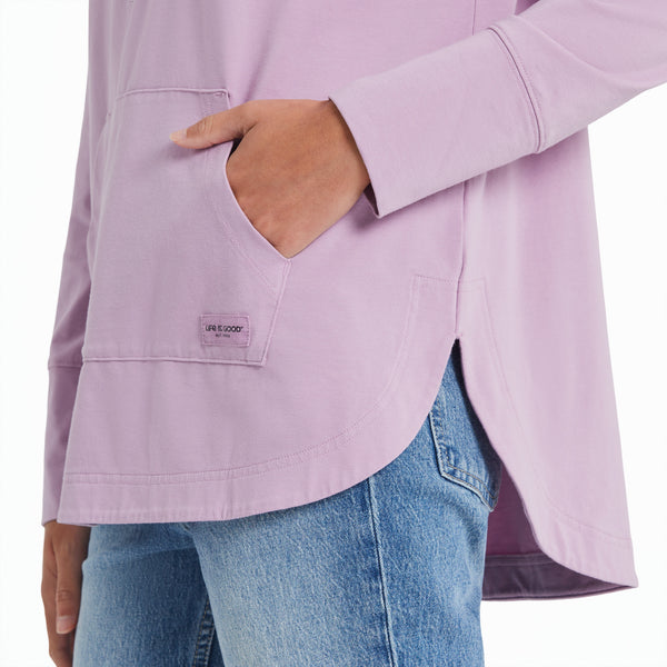 Life Is Good Women's Butterfly And Floral Compass Crusher-FLEX Hoodie Tunic