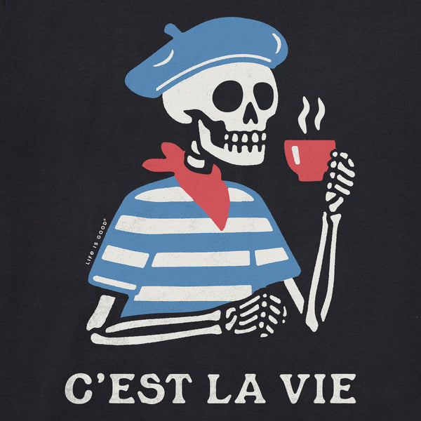 Life Is Good Women's C'est La Vie Skeleton Crusher-LITE Shrunken Tee