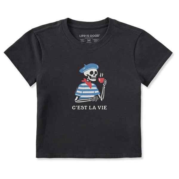 life is good Women's C'est La Vie Skeleton Crusher-LITE Shrunken Tee