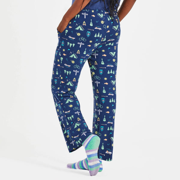 Life Is Good Women's Camp LIG Pattern Lightweight Sleep Pant