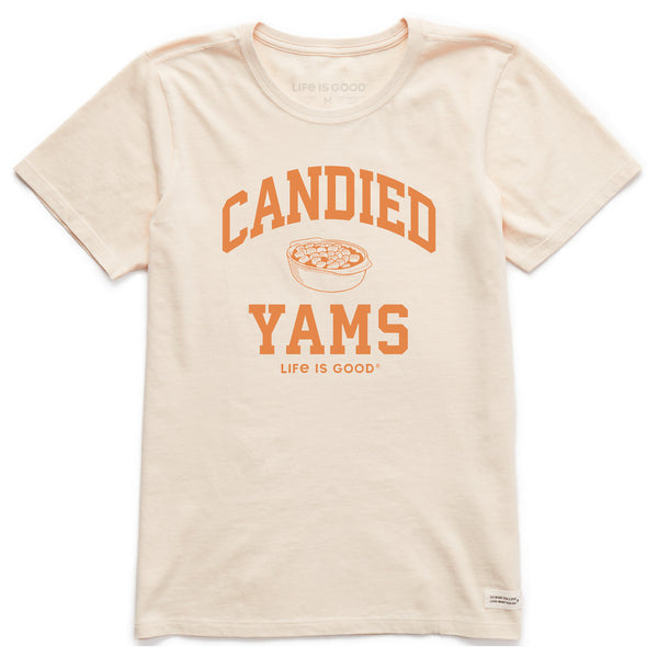 life is good Women's Candied Yams Arch Short Sleeve Crusher Tee