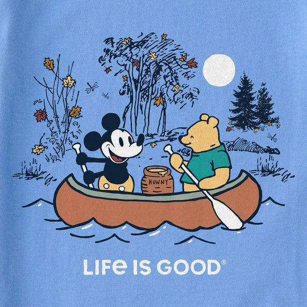 Life Is Good Women's Canoe Ride Willie And Winnie Short Sleeve Crusher Tee