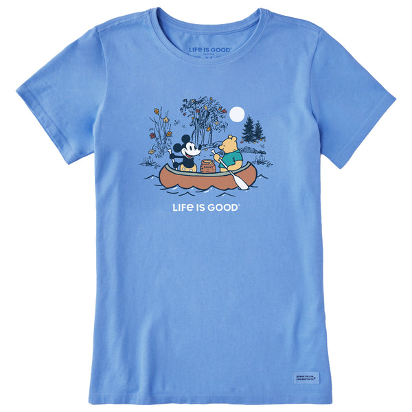 life is good Women's Canoe Ride Willie and Winnie Short Sleeve Crusher Tee