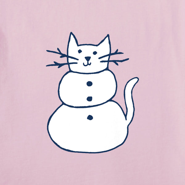 Life Is Good Women's Cat Snowman Simply True Fleece Hoodie