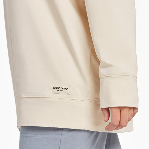 Life Is Good Women's Celestial Florals Crusher-FLEX Oversized Crew