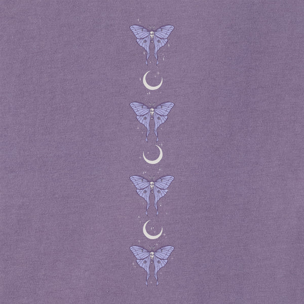 Life Is Good Women's Celestial Luna Moth Long Sleeve Crusher Tee