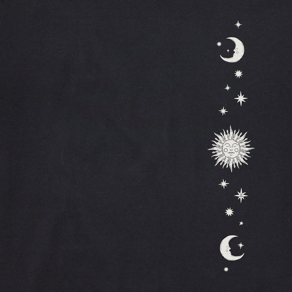 Life Is Good Women's Celestial Moon And Stars Short Sleeve Crusher Tee