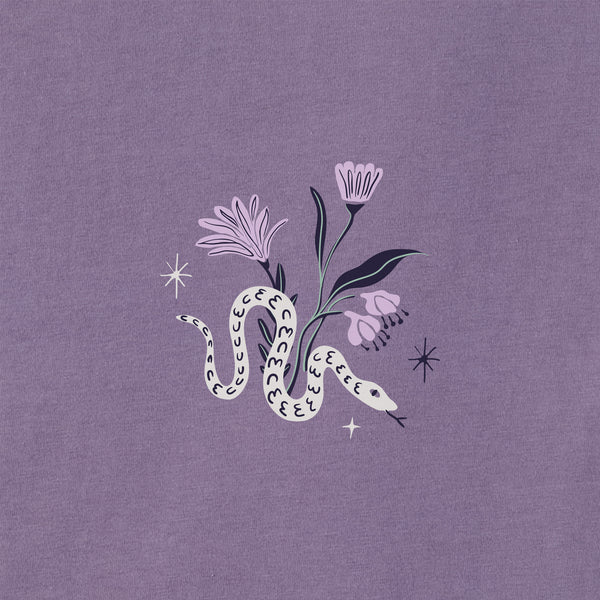 Life Is Good Women's Celestial Snakes Long Sleeve Crusher Tee
