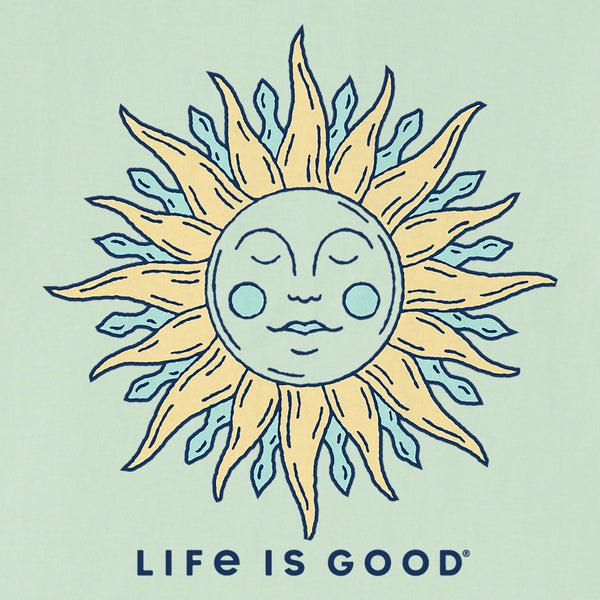 Life Is Good Women's Celestial Sun Short Sleeve Crusher Vee